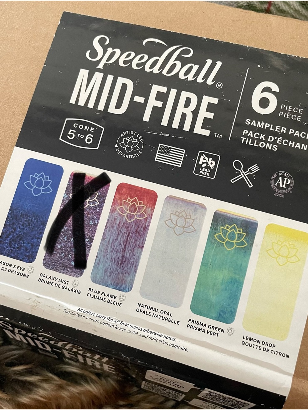 Speedball Mid-Fire 5-Piece Sampler Pack - Assorted Ceramic Glazes